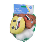 3PK Emoji Splashers Water Toy Includes - 1 Cowboy Emoji 5.09in X 2.2in x 4.25in , 1 Ghost Emoji 6.02in x 2.09in x 5.12in , 1 Poop Emoji 5.39in x 2.05in x 4.21in